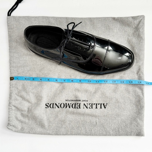 Allen Edmonds Mens Black Patent Leather Shoe Oxford Dress Tuxedo Shoes 12EEE main image 7